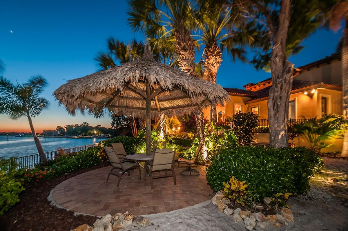 villa tuscany tiki hut night1